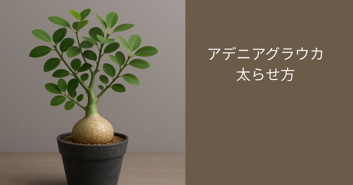 アデニアグラウカの太らせ方は剪定と管理が鍵になる理由